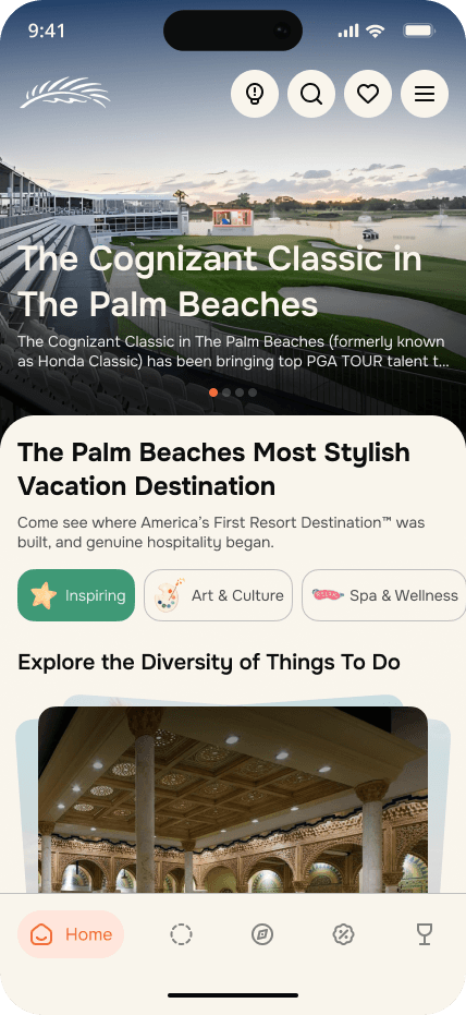 Personalized home after onboarding